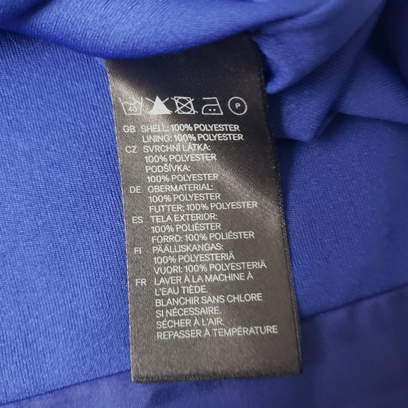 H & M Sleeveless Blue Blouse Size 4 Scoop Neck - Picture 6 of 6